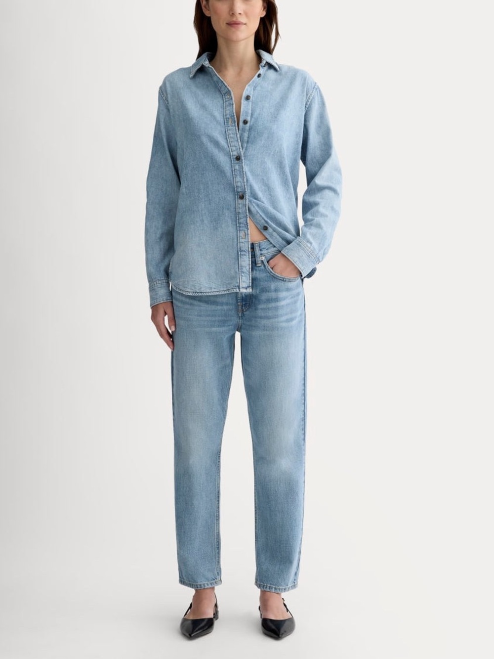 Everlane The Super-soft Relax Jeans in Weathered Blue - Size 31 (Regular) - Picture 1 of 8